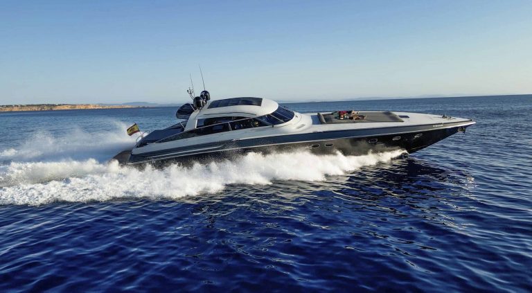 Sailing of Baia 80 Shady - Superyacht in Ibiza