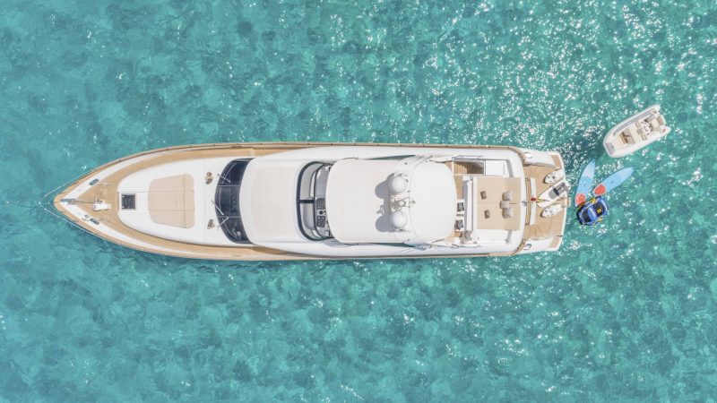 Air view of Maiora 24S Lex - Superyacht in Ibiza
