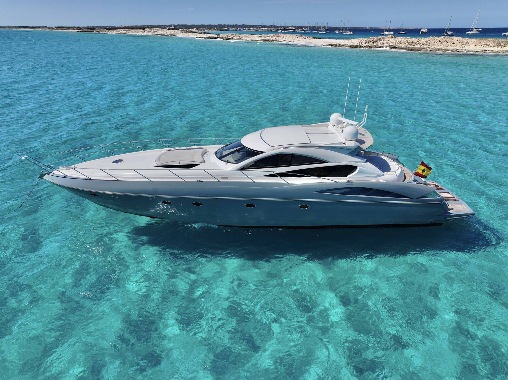Port view of Sunseeker Predator 68 Talan - Yacht in Ibiza