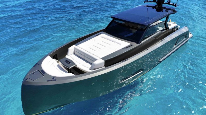 Sundeck of Vanquish VQ45 Time - Yacht in Ibiza