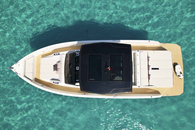 Air view of De Antonio D42 Bb Otazu - Yacht in Ibiza