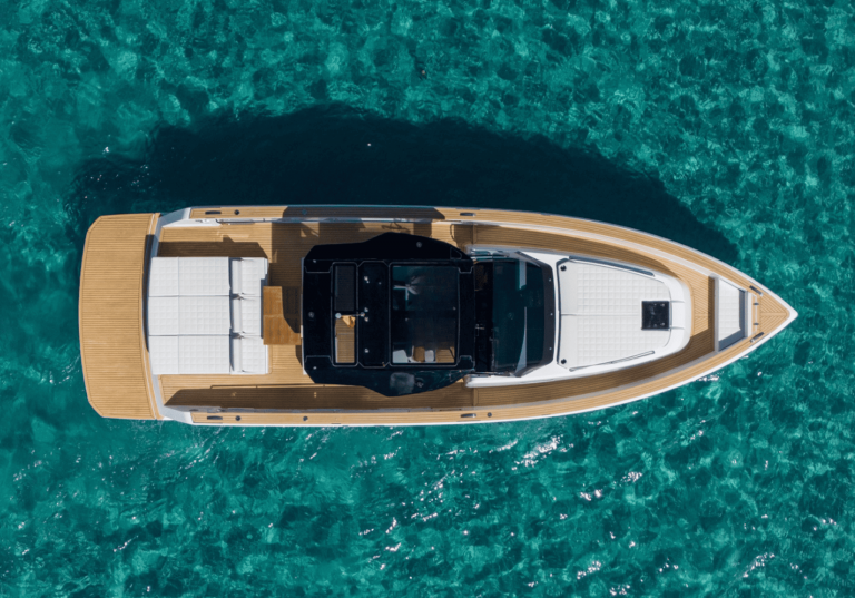 Air view of Pardo 43 Yaas - Yacht in Ibiza