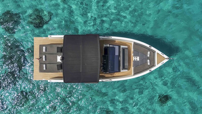 Air view of De Antonio D33 Ocean's 911 - Yacht in Ibiza