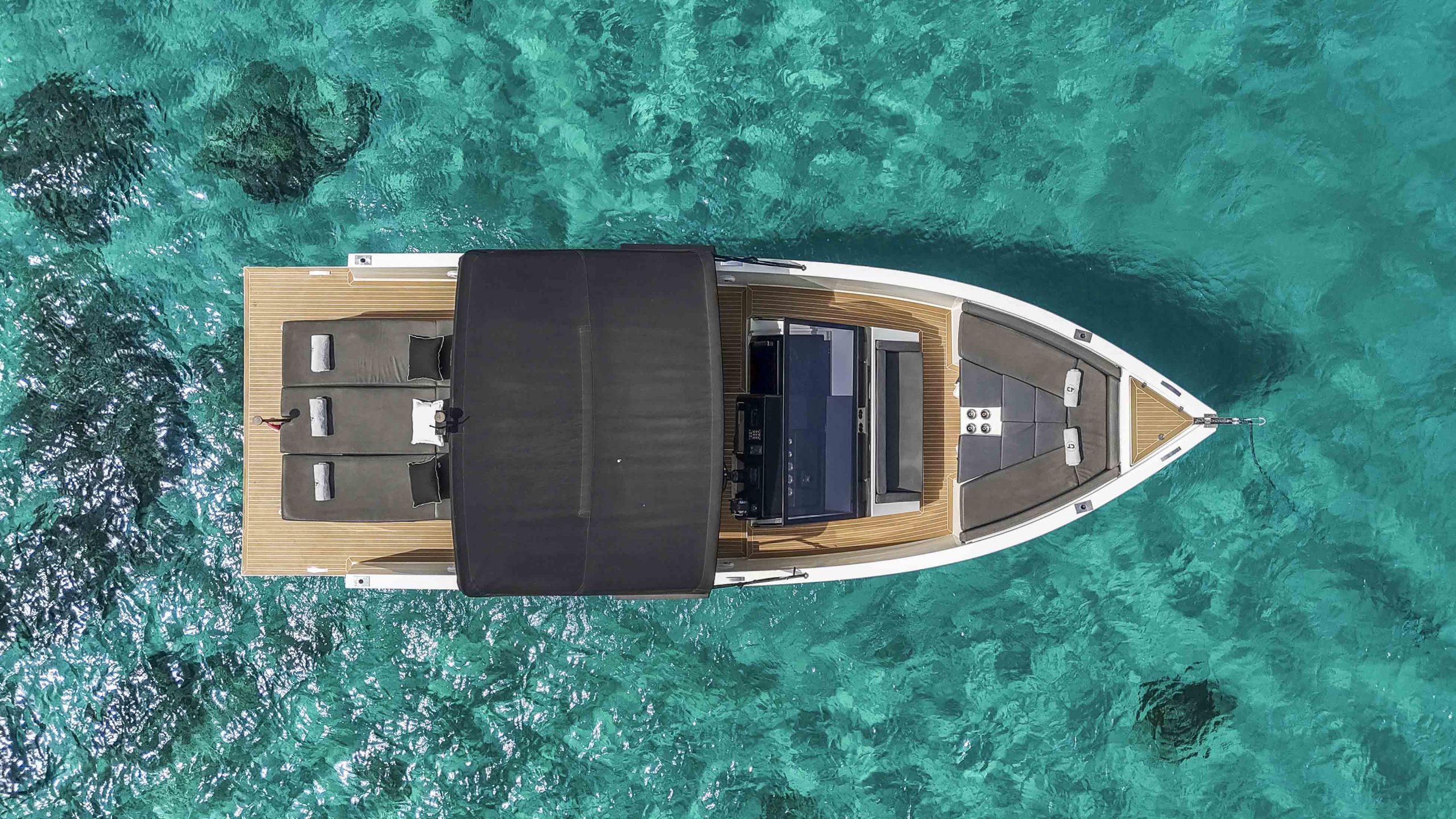 Air view of De Antonio D33 Ocean's 911 - Yacht in Ibiza
