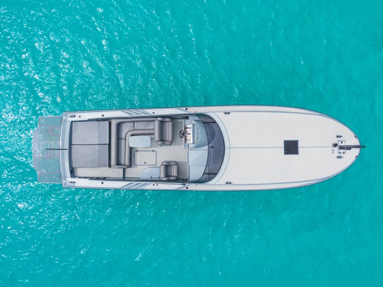 Air view of Magnum 44 Fuga - Yacht in Ibiza