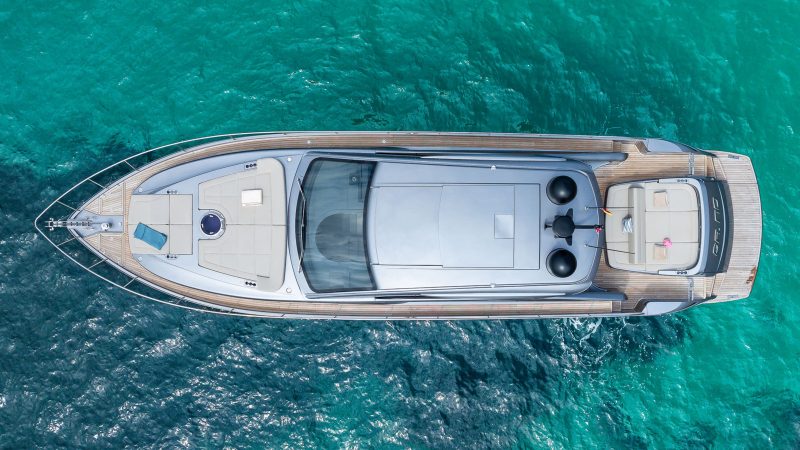 Air view 2 of Pershing 6x Dr. No - Yacht in Ibiza