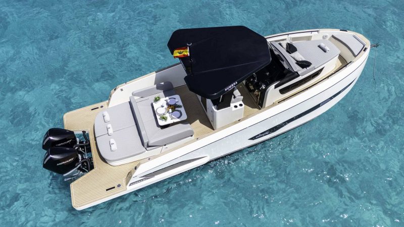 Air view of Kumbra 34 Enjoy - Yacht in Ibiza