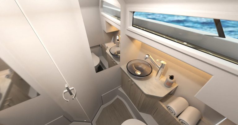 Bathroom of Sterk 26 Lux - Motorboat in Ibiza