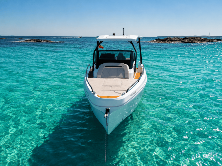 Bow of Sterk 26 Lux - Motorboat in Ibiza