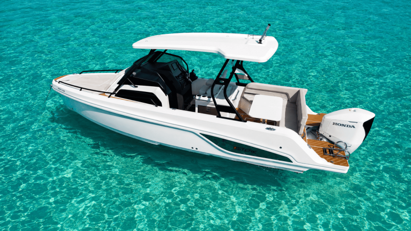 Port view 2 of Sterk 26 Lux - Motorboat in Ibiza