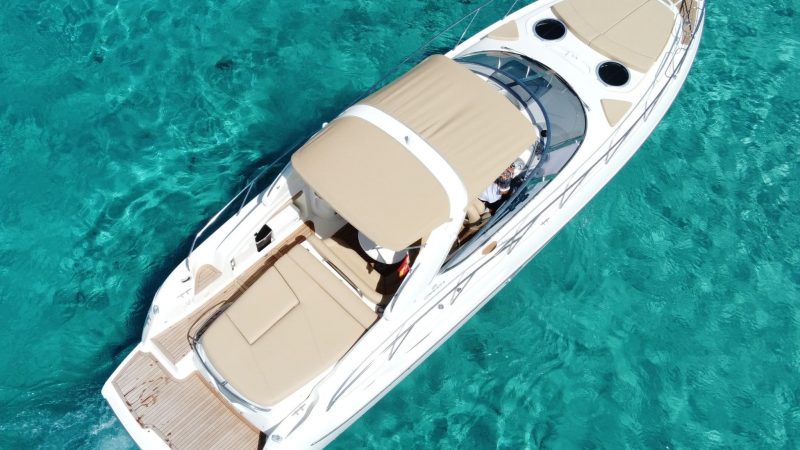 Air view of Cranchi Endurance 41 Qbret - Motorboat in Ibiza