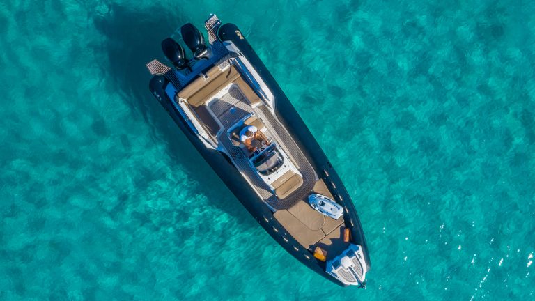 Air view of Nuova Jolly Prince 30 JLC - Inflatable boat in Ibiza