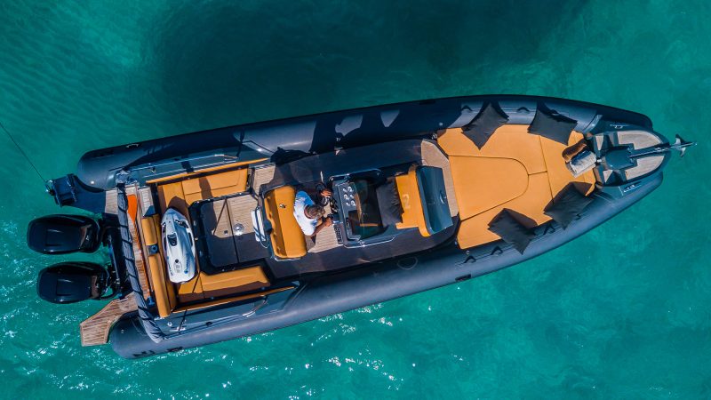 Air view 2 of Nuova Jolly 30 Go wild - Inflatable boat in Ibiza