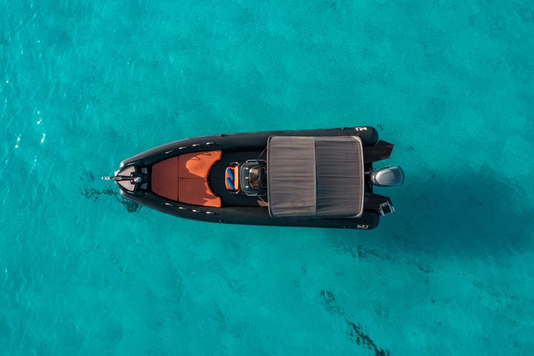 Air view of Nuova Jolly Prince 25 Eodos - Inflatable boat in Ibiza