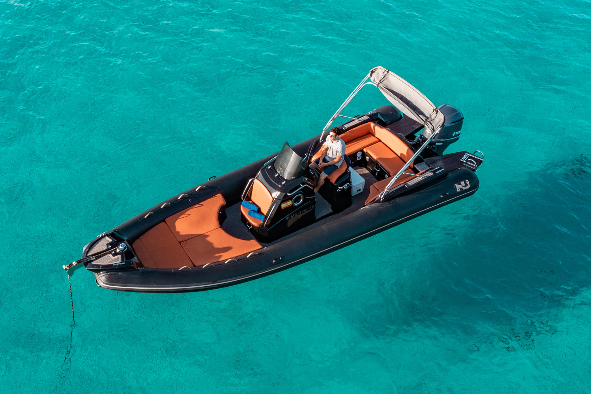 Port view of Nuova Jolly Prince 25 Eodos - Inflatable boat in Ibiza