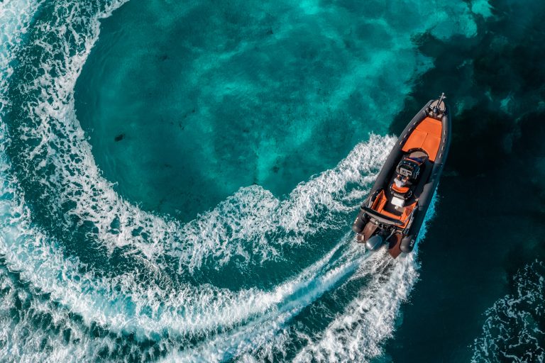 Sailing of Nuova Jolly Prince 25 Eodos - Inflatable boat in Ibiza