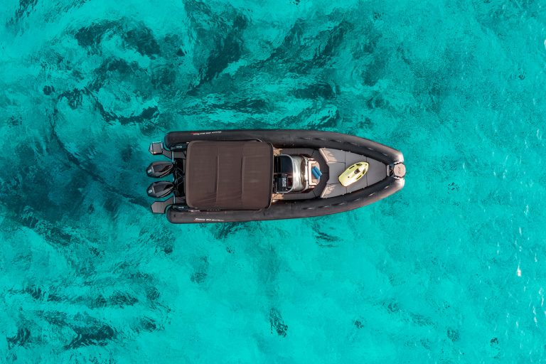 Air view of Ranieri 27 Cayman Eo2 - Inflatable boat in Ibiza