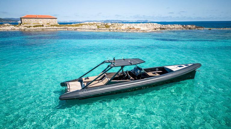 Starboard view of Say 45 My choice - RIB in Ibiza