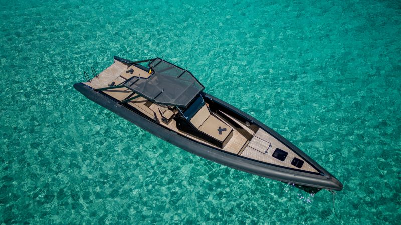 Bow sundeck of Say 45 My choice - RIB in Ibiza