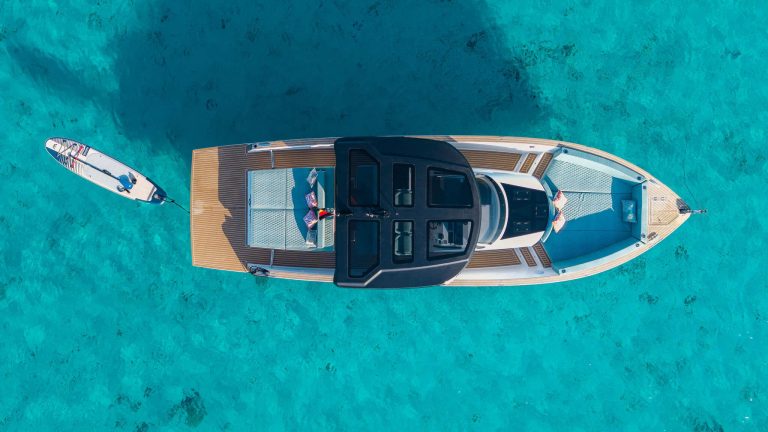 Air view of Tesoro 40 Tigresa - Yacht in Ibiza