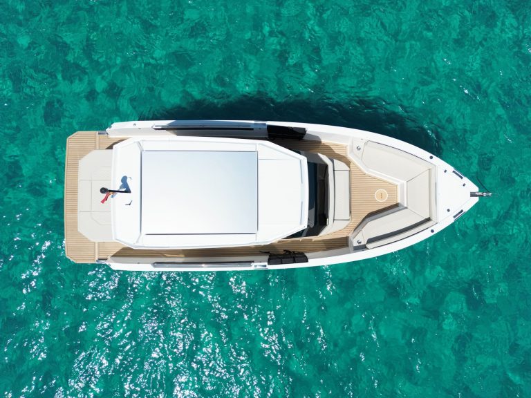 Air view of De Antonio D29 Blue mar - Motorboat in Ibiza