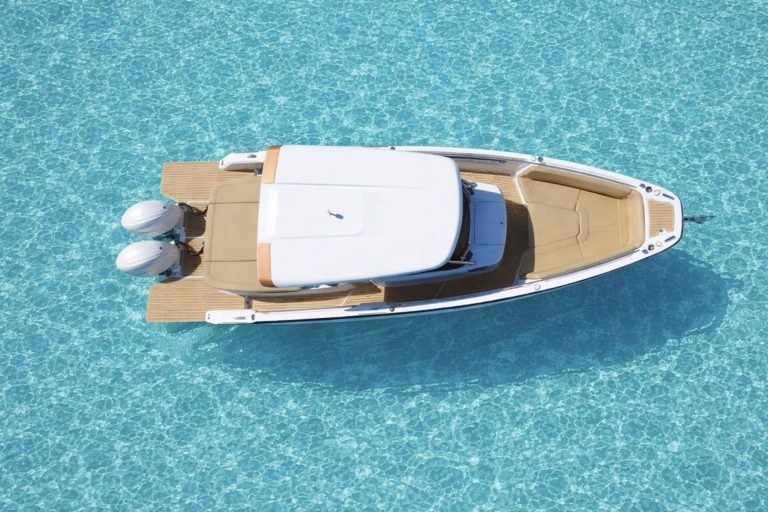 Air view of Sterk 31RC Just Magic - Motorboat in Ibiza